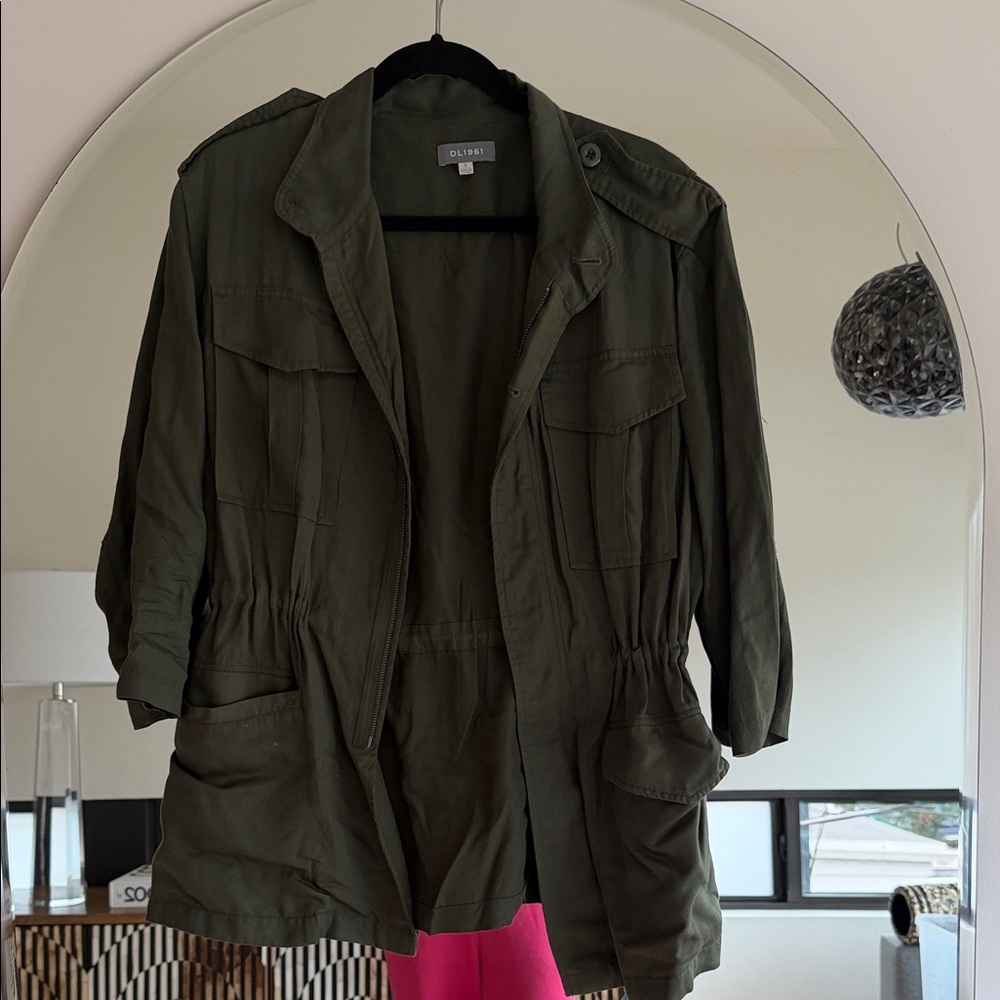 DL1961 Utility Jacket in Olive Green